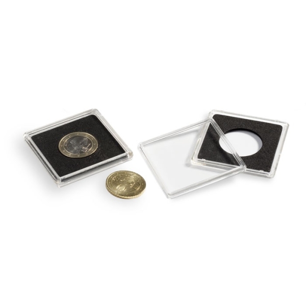 QUADRUM - 23 mm - čtvercové bublinky na mince - 323367